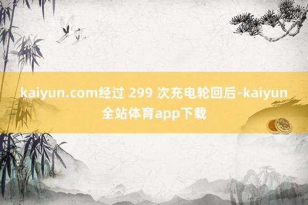 kaiyun.com经过 299 次充电轮回后-kaiyun全站体育app下载
