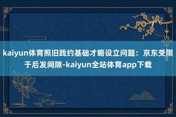 kaiyun体育照旧践约基础才略设立问题：京东受限于后发间隙-kaiyun全站体育app下载